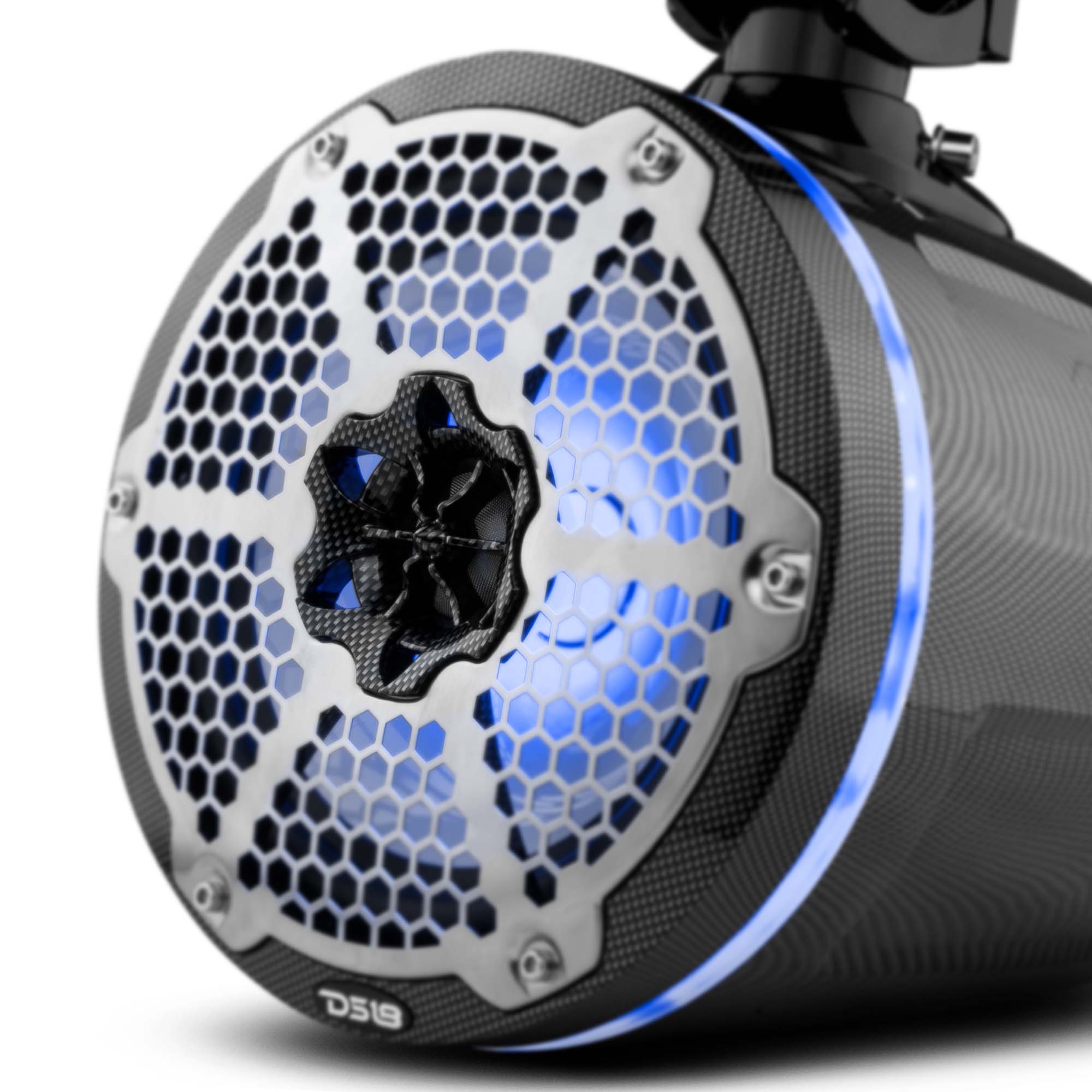 NXL 8 Marine and Powersports LED RGB Light Bar - 125 Watts RMS - Black Carbon Fiber Design - Perfect for Boats, ATVs, UTVs & Off-Road Vehicles