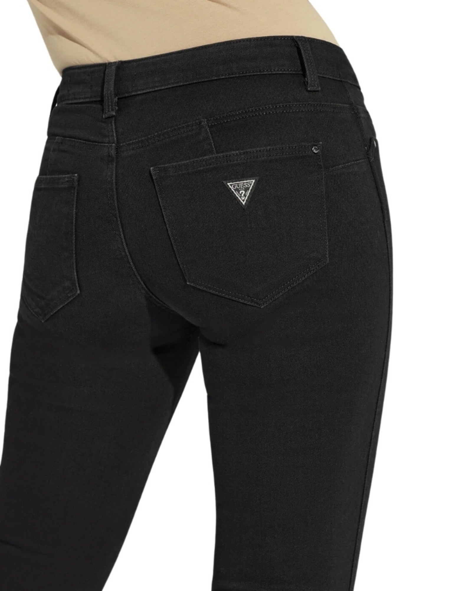 Vintage 1981 High Rise Skinny Jeans for Women - Carrie Black Wash Distressed Denim Pants | Perfect for Casual Outfits, Night Out & Retro Fashion