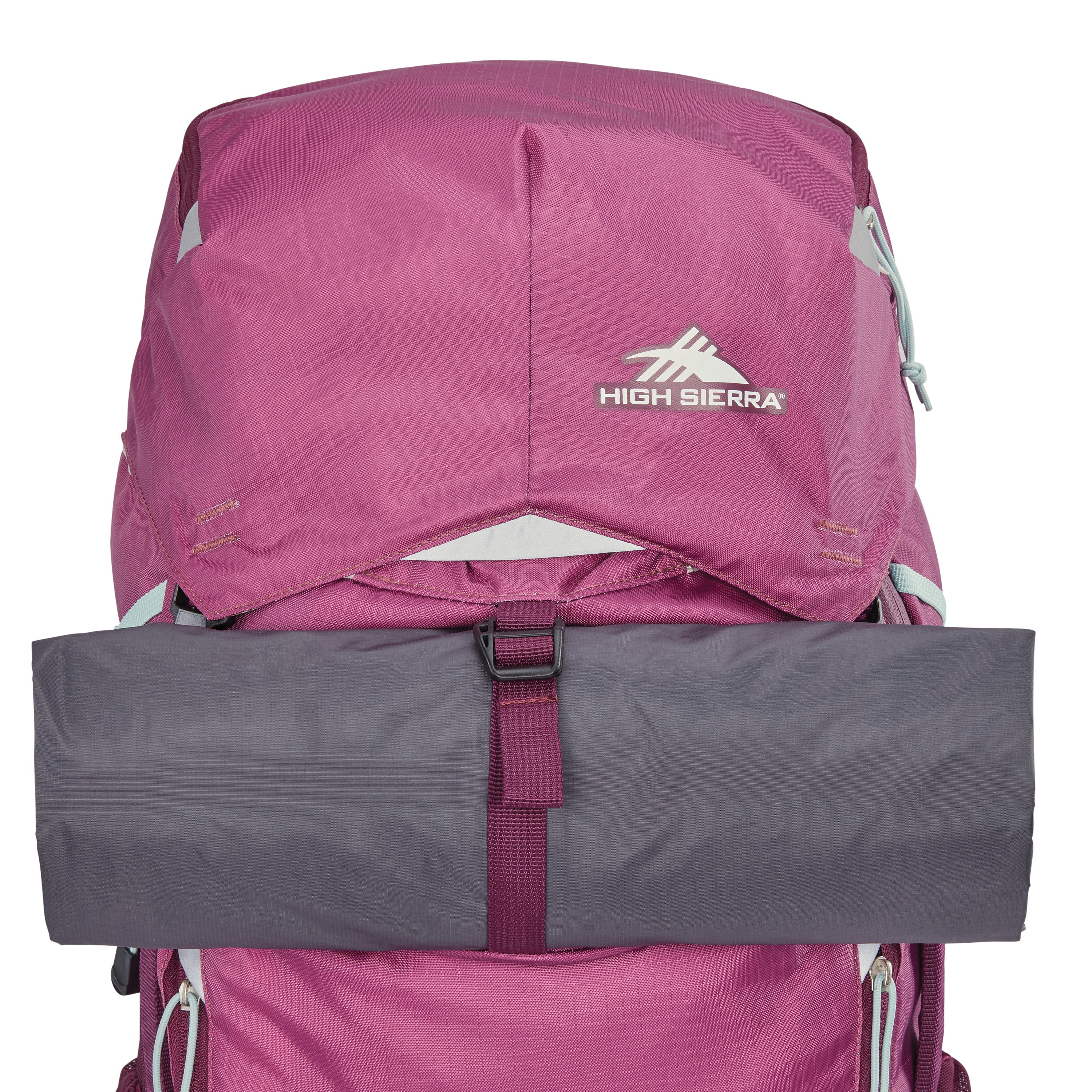 High Sierra Pathway 2.0 Women's 60L Hiking Backpack - Lightweight Frame Pack for Outdoor Adventures, Travel & Camping - Berry/Maroon Color