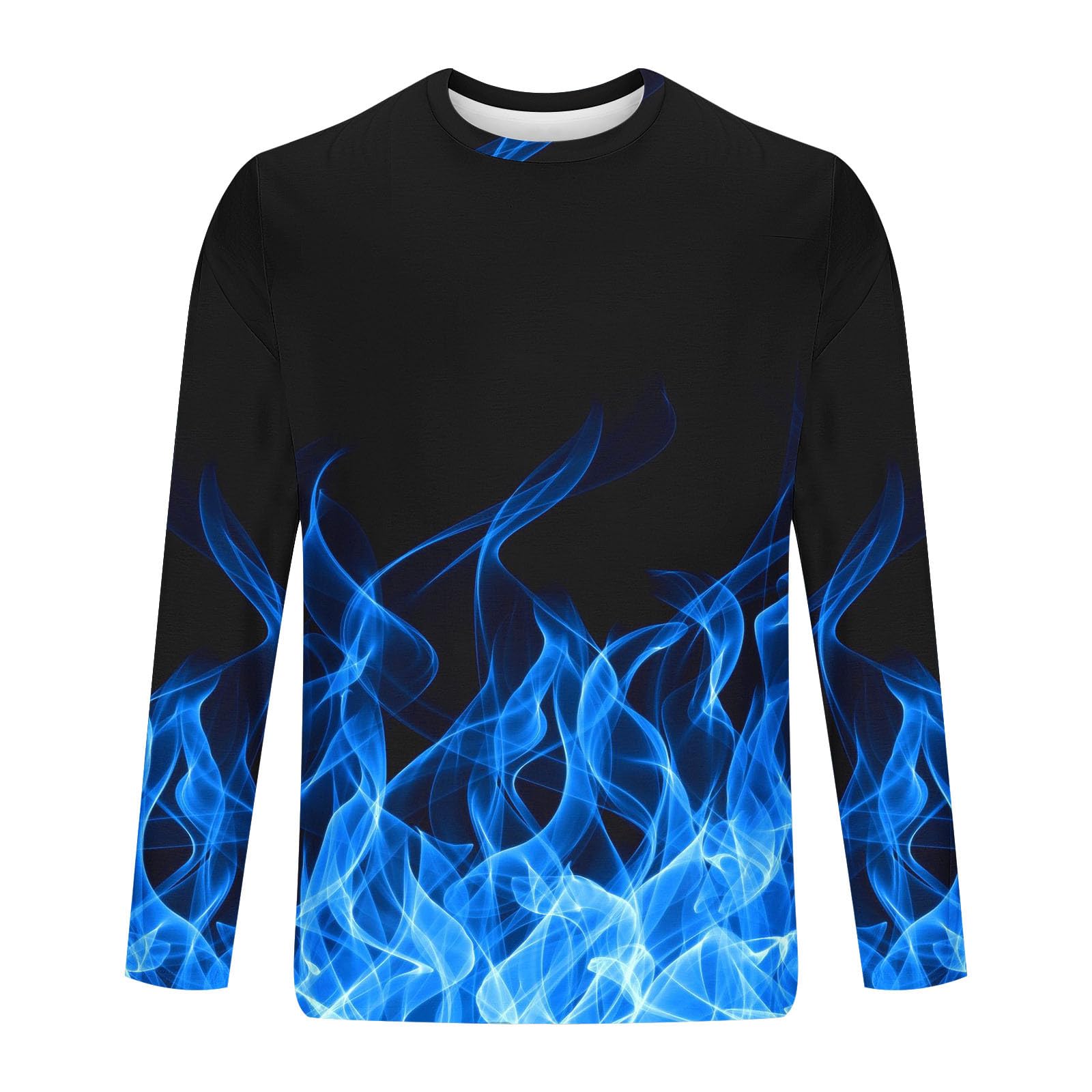 Men's Y2K Funny Lighting 2-Piece Lounge Suits - Round Neck Artistic Workout Sets for Outdoor & Gym Fashion | Trendy Novelty Suits for Casual Wear & Street Style