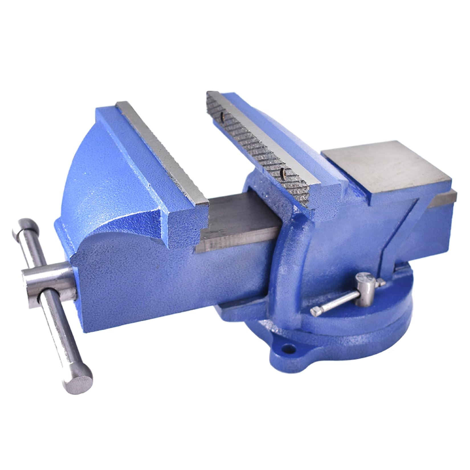 8-Inch Heavy Duty Swivel Bench Vise with Locking Base & Top Anvil - 360° Rotation for Woodworking, Metalworking & DIY Projects - Perfect for Home Workshops, Garages & Professional Use
