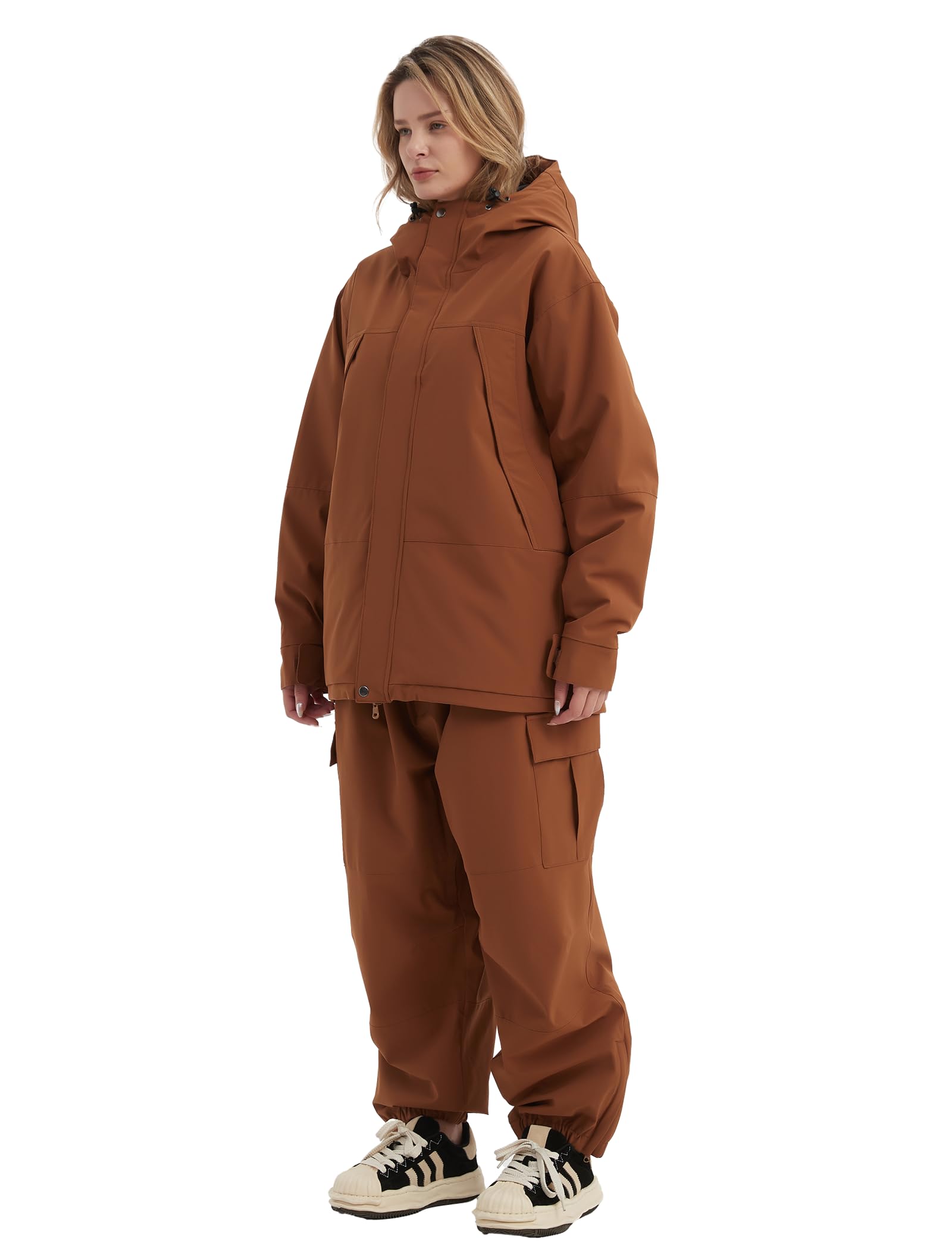 **NOMADIKA Women's Waterproof Insulated Ski Jacket – Winter Snow Coat for Skiing & Snowboarding | Windproof & Warm Oversized Unisex Design | Perfect for Outdoor Adventures & Cold Weather**