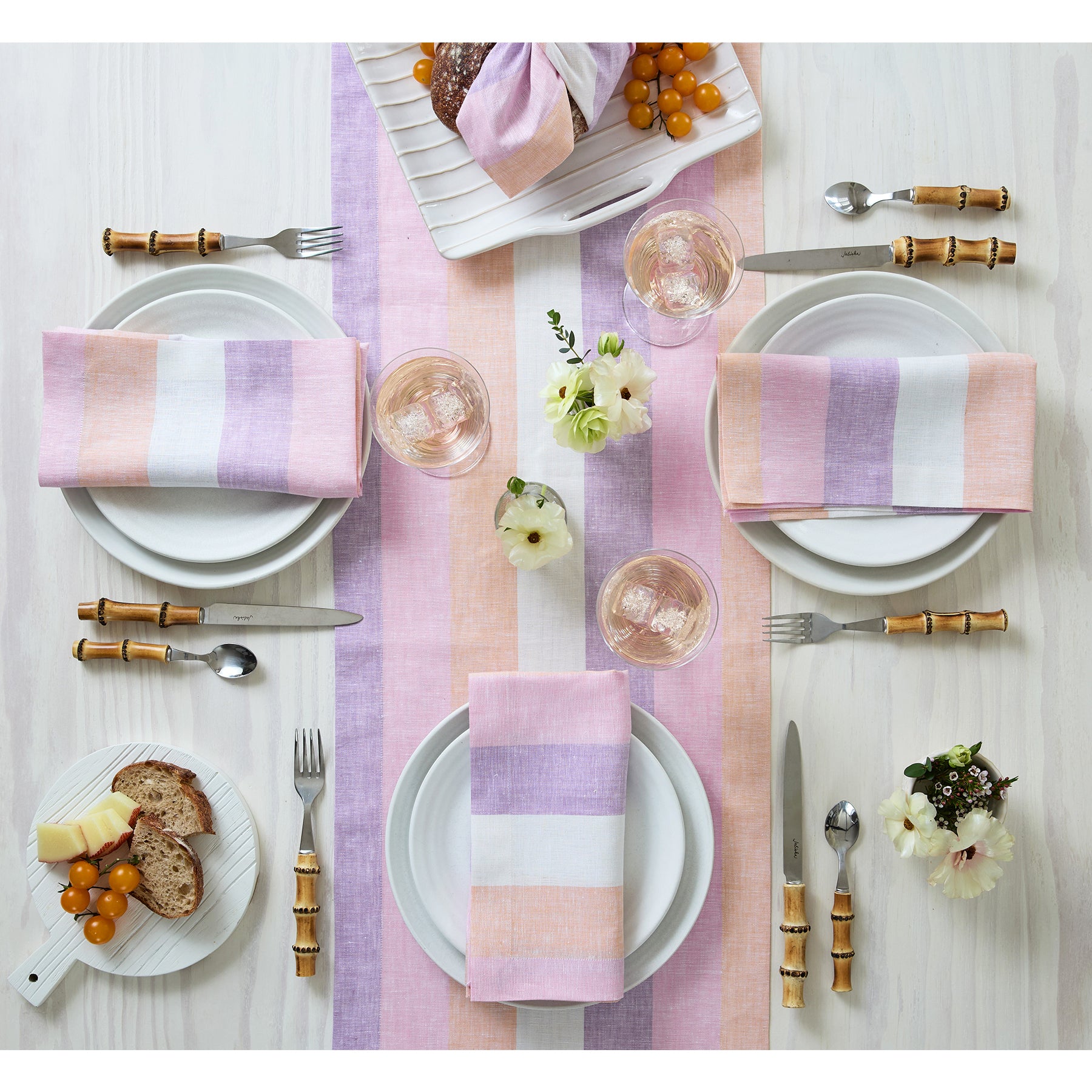 Elegant Gelato Stripe Table Runner - 72