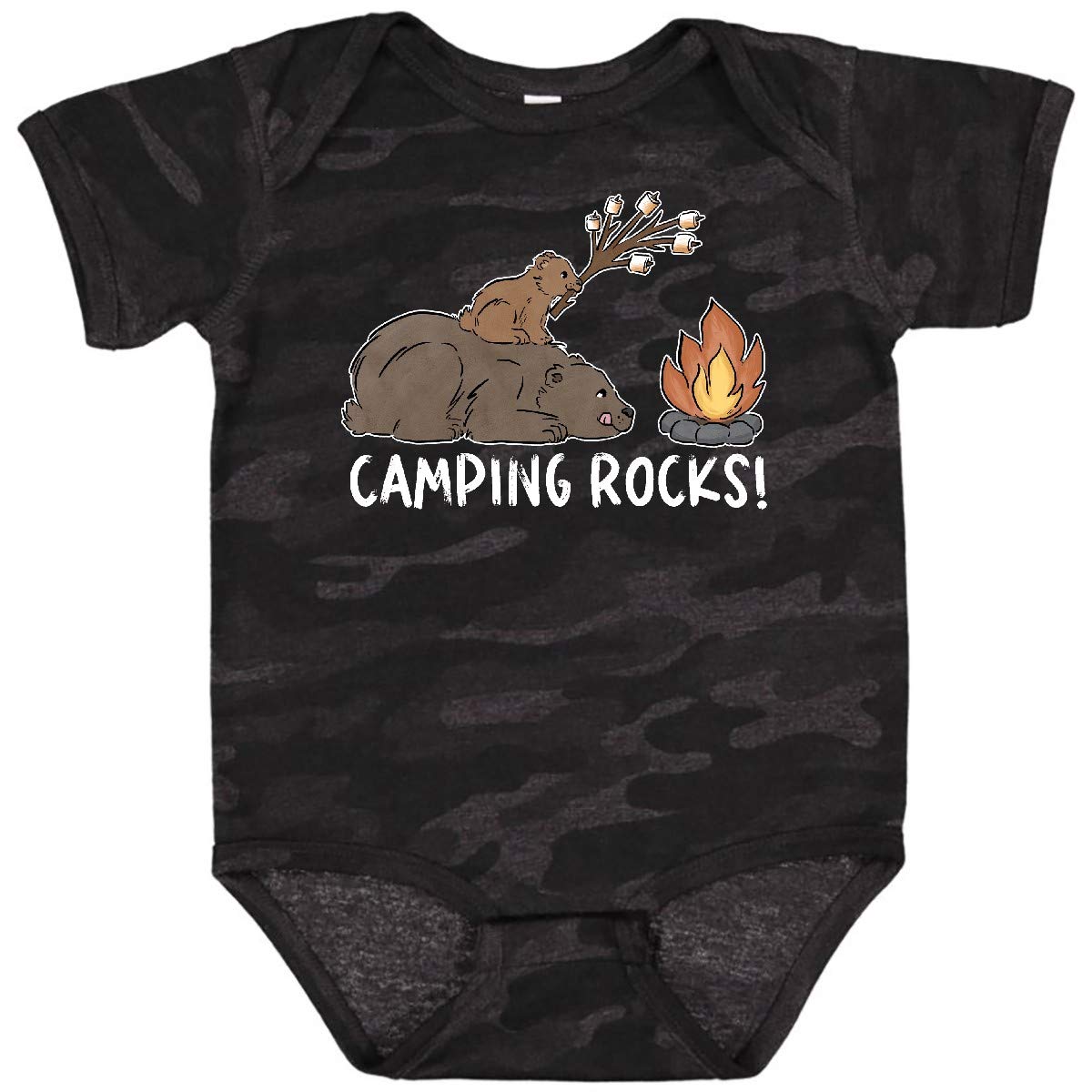 Inktastic Camping Baby Bodysuit - Perfect for Outdoor Adventures