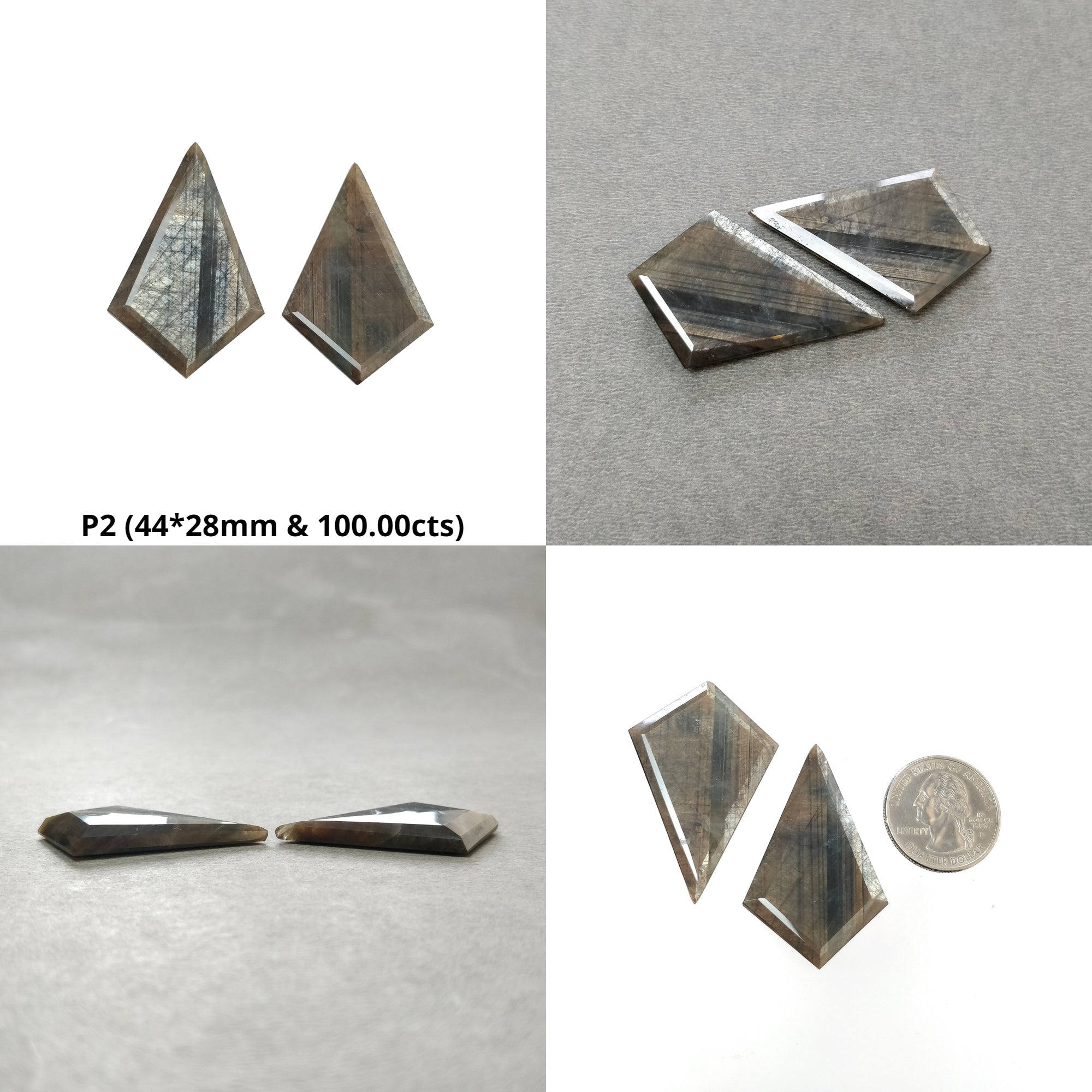 Natural Untreated Golden Brown Chocolate Sapphire Gemstone - Normal Cut, Uneven Egg Shape Pairs for Jewelry Making & Engagement Rings