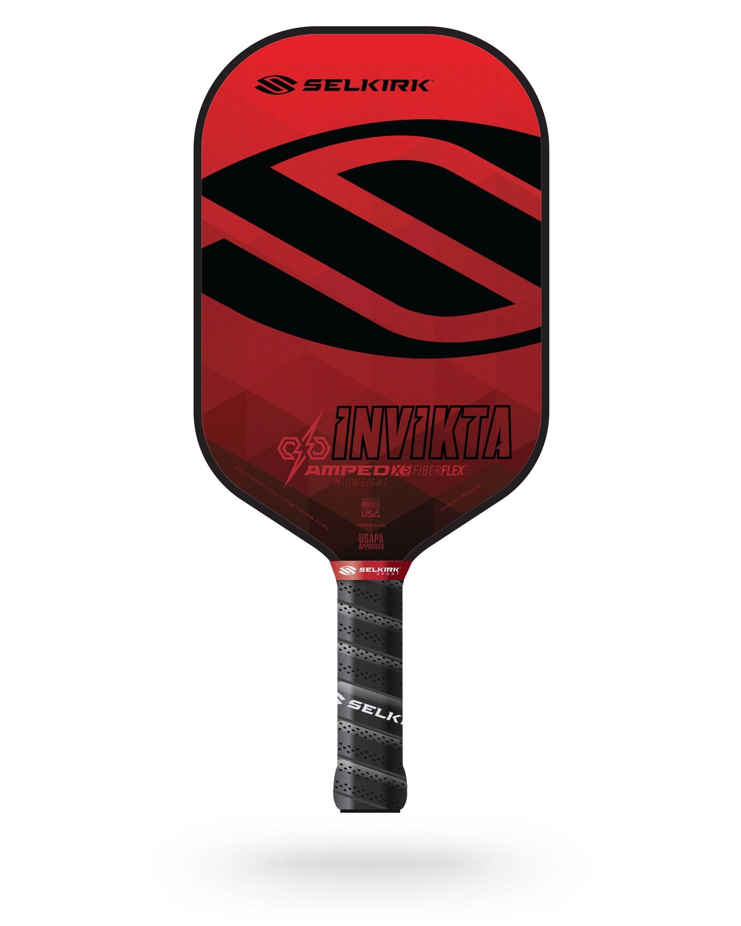 Selkirk AMPED Invikta Midweight Pickleball Paddle - Red | USAPA Approved | Perfect for Competitive Play & Outdoor Games
