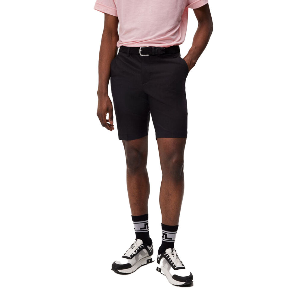 J.Lindeberg Eloy Black Men's Golf Shorts - Lightweight, Stretch & Breathable for Comfort on the Course | Perfect for Golfing, Casual Wear & Outdoor Activities