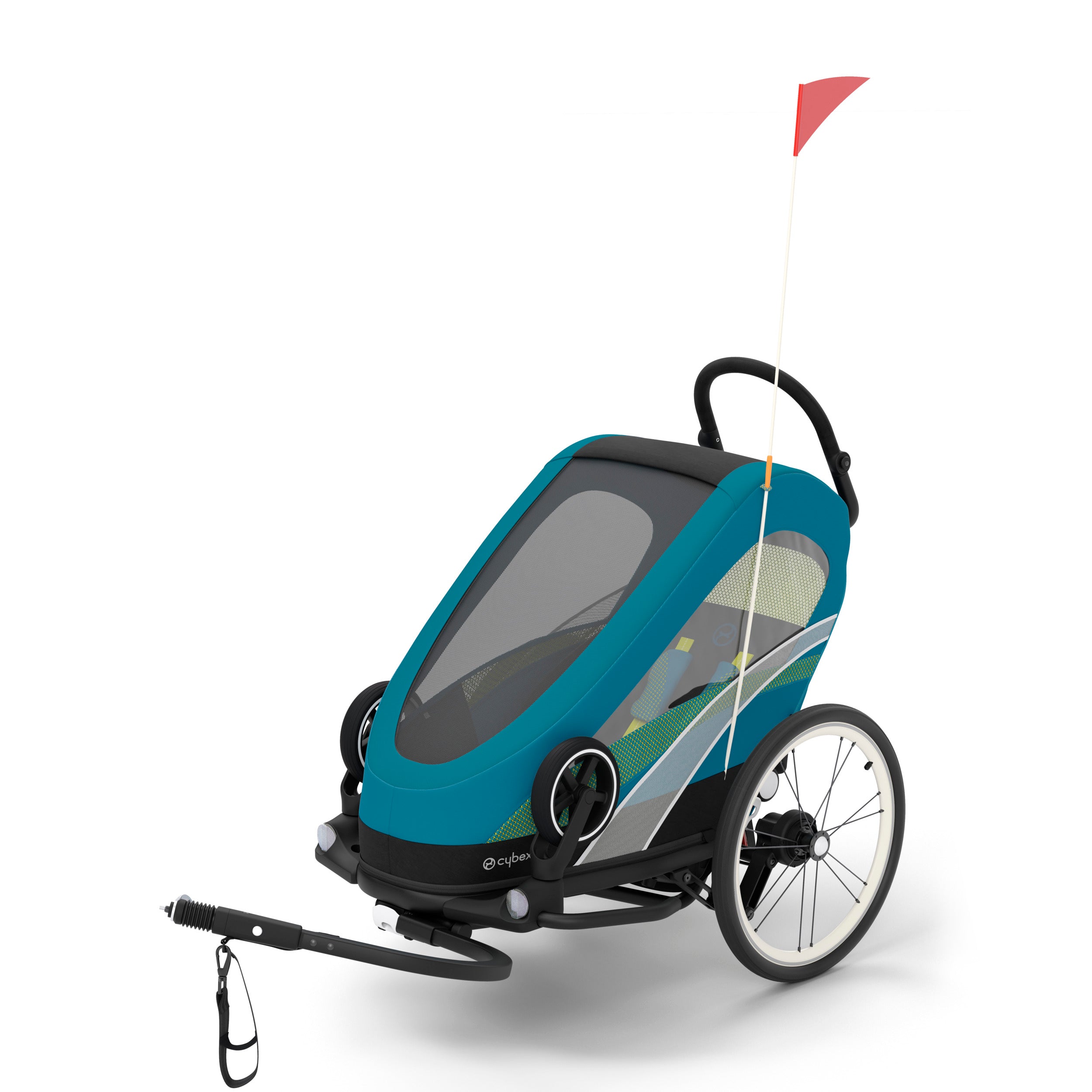 Cybex Zeno Bike Trailer - Premium 2-in-1 Stroller & Bicycle Trailer for Kids | Safe & Comfortable Ride for Outdoor Adventures, Jogging & Family Cycling