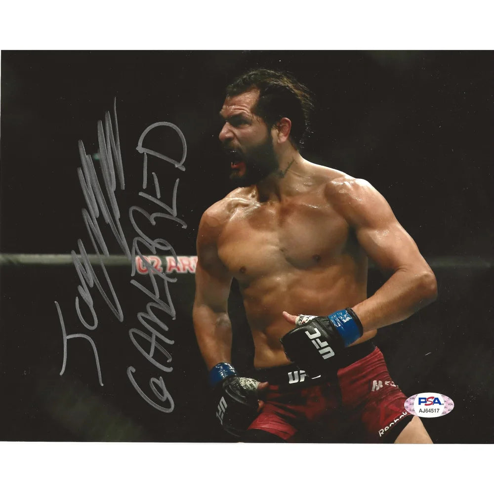 Jorge Masvidal Signed Autographed 8x10 Photo with PSA COA - Gamebred MMA Memorabilia for Collectors, Fans & Man Cave Decor