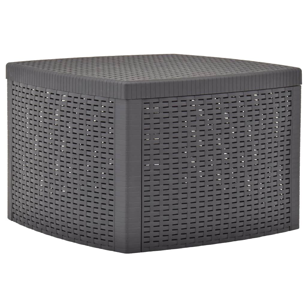 Stylish Mocha Plastic Side Table 21.3