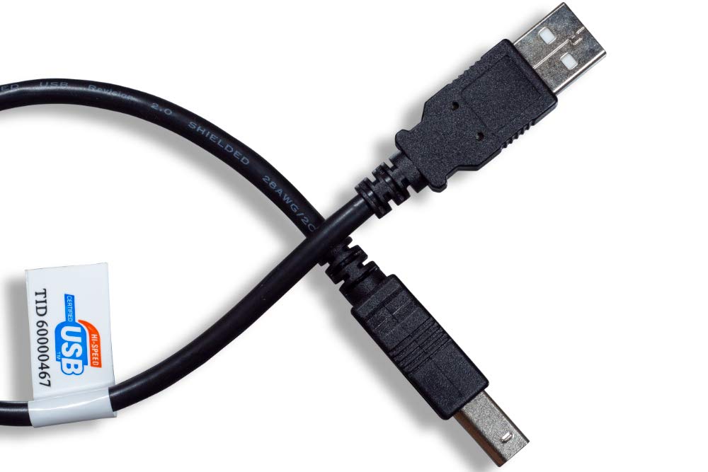 3ft USB A to B Cable - High Speed Data Sync & Charging Cable for Printers, Scanners & Audio Interfaces - Durable Black USB A-M/B-M Cable (ZCCDDKMM-03) - Perfect for Office, Studio & Home Use