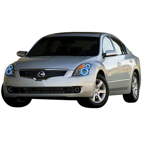 Flashtech LED RGB Multi-Color Halo Ring Headlight Kit with ColorFuse Technology - Bluetooth & RF Remote Control, Smartphone APP Compatible for 2007-2009 Nissan Altima | Custom Car Lighting for Night Driving & Car Shows