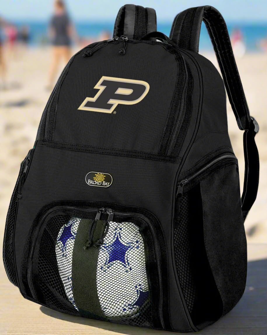 Purdue University Soccer Backpack - Durable Sports Backpack for Soccer & Volleyball Practice Gear - Perfect for Training, Games & School Use