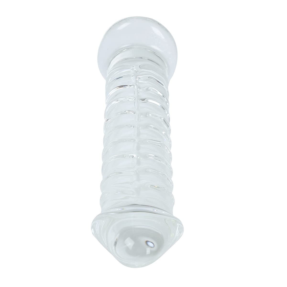 Premium Large Clear Glass Dildo - 8 Inch Crystal Penis Toy for Women & Couples - Body-Safe Smooth Surface for Solo Play & Partnered Pleasure - Perfect for Sensual Massage, Foreplay & Intimate Exploration