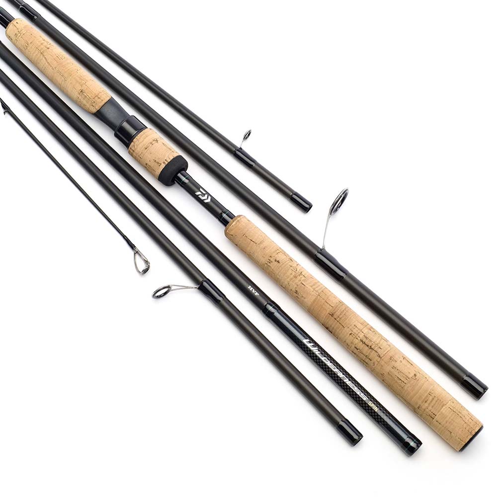 Daiwa Wilderness Spinning Rods - Lightweight Graphite Fishing Rods for Freshwater & Saltwater - Perfect for Bass, Trout, and Walleye Fishing