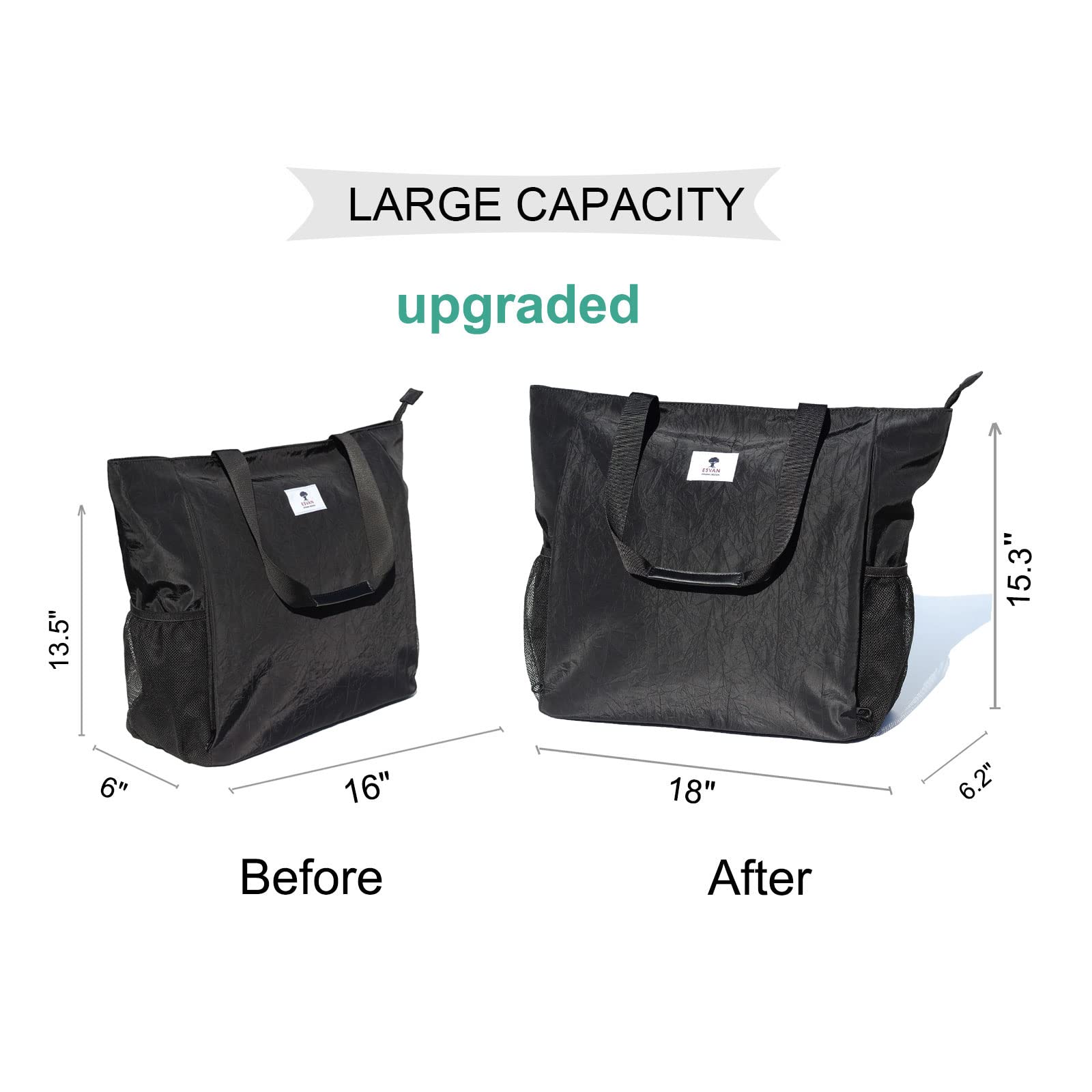 ESVAN Yoga Mat Bag - Premium Tote Carrier with Shoulder Strap for Yoga, Pilates, Gym, Travel & Beach - Perfect for Office, Workouts & Outdoor Activities