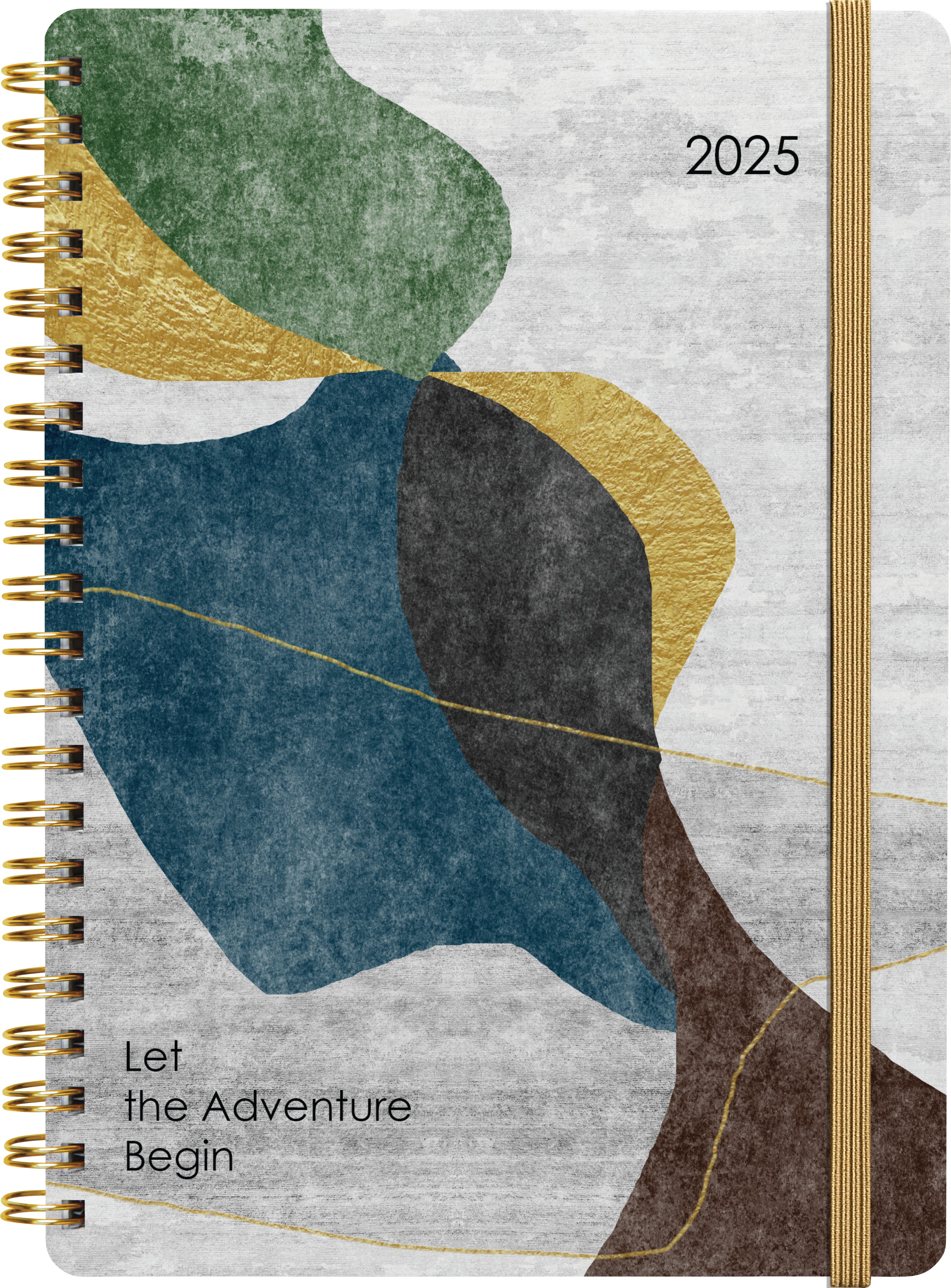 2025 Collins Diary A51 - Day Per Page Planner with Contemporary Art Cover, 148mm x 210mm (5.8