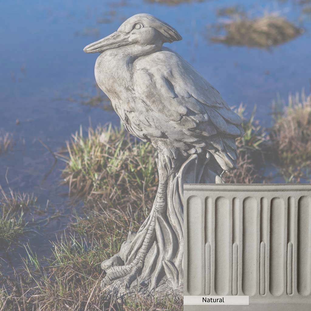 Campania International Egret Statue - Elegant Garden Decor, Outdoor Bird Sculpture for Patio, Lawn & Poolside | Perfect for Home & Landscape Decoration