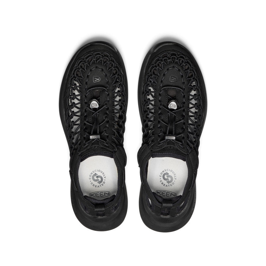 UNEEK WK Men's Sneakers - Black/Black | Lightweight Breathable Walking Shoes for Men | Perfect for Casual Wear, Gym & Outdoor Activities