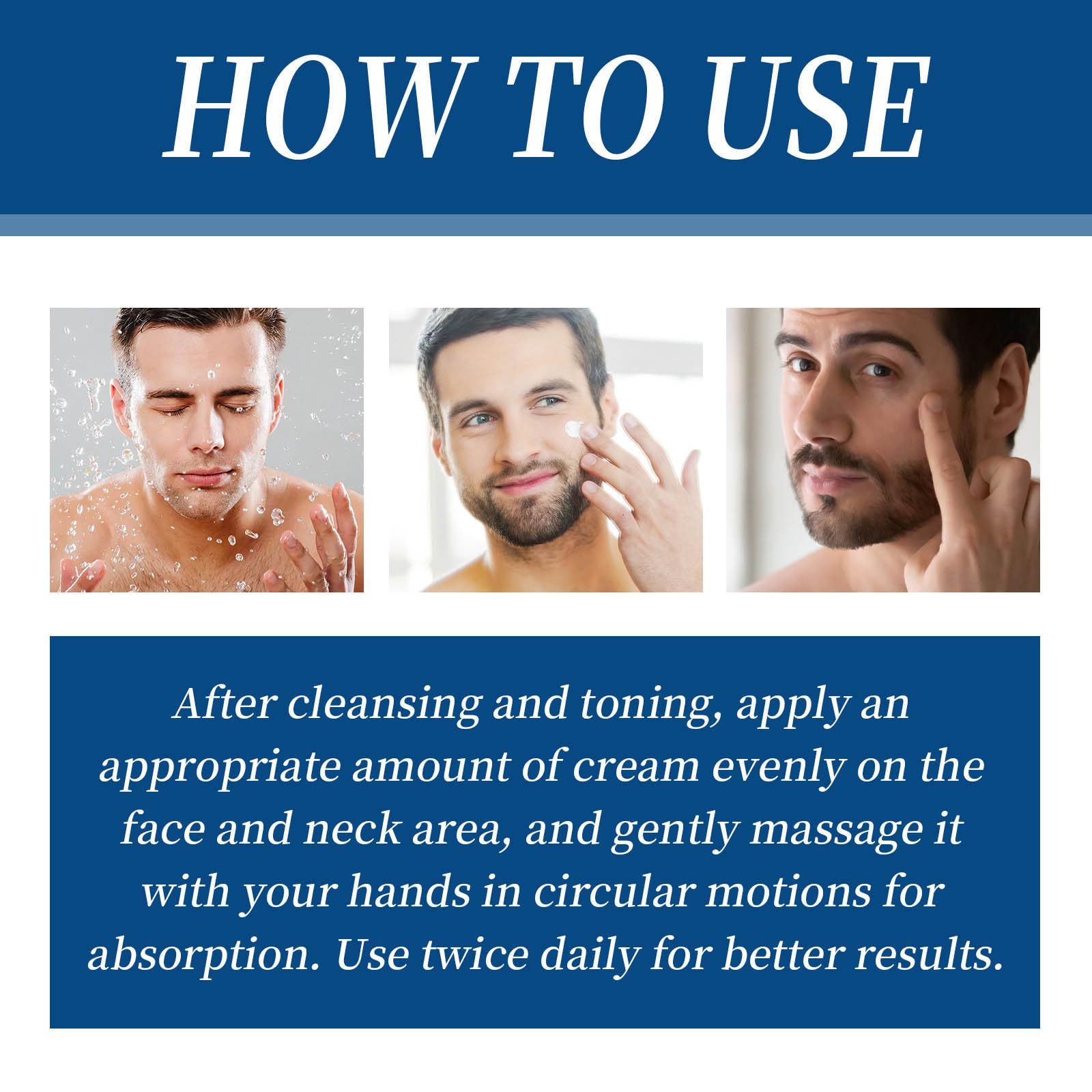 Hydrating Face Cream for Men - Korean Moisturizer Reduces Wrinkles & Dullness - Daily Skincare Routine