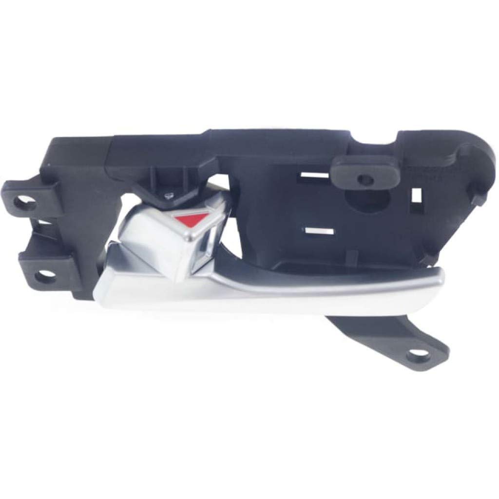 2015-2018 Hyundai Sonata Interior Door Handle with Lock Button - Front & Rear Driver Side Silver Replacement Part | Perfect for Car Door Repair & Upgrade