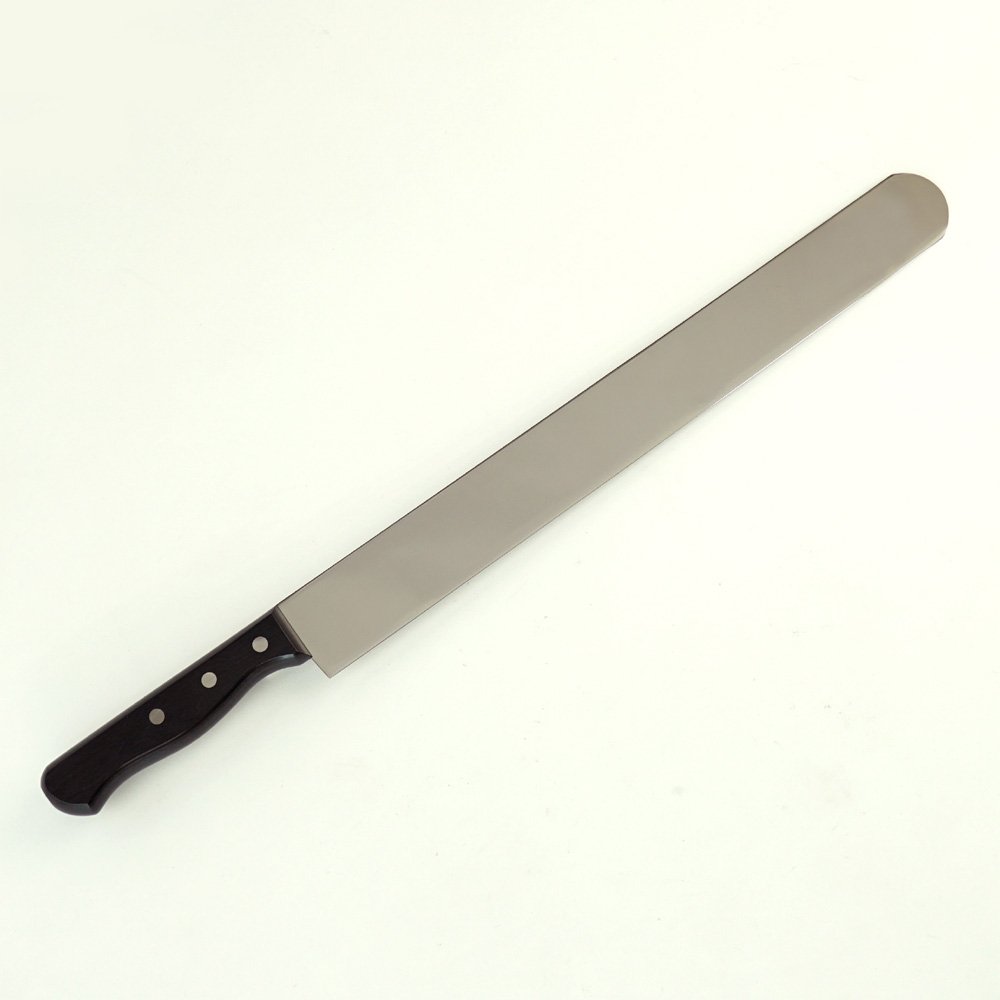 KANETSUNE 350mm (13.78 in.) Professional Pastry Knife - AUS-8 Stainless Steel Blade with Plywood Handle - Ideal for Baking, Cake Decorating & Pastry Making
