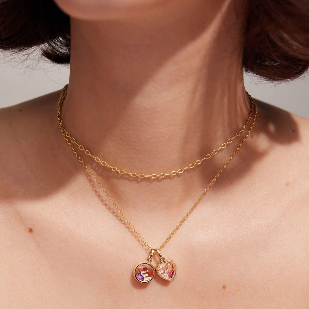 Small Heart Locket Necklace for Women - Elegant Silver or Gold Pendant with Photo Insert - Perfect for Valentine's Day Gifts, Anniversary Presents & Everyday Jewelry