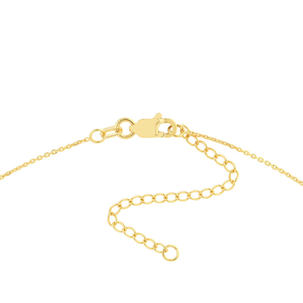 14K Gold Half Circle Station Necklace for Women - Elegant Layering Piece for Everyday Wear & Special Occasions