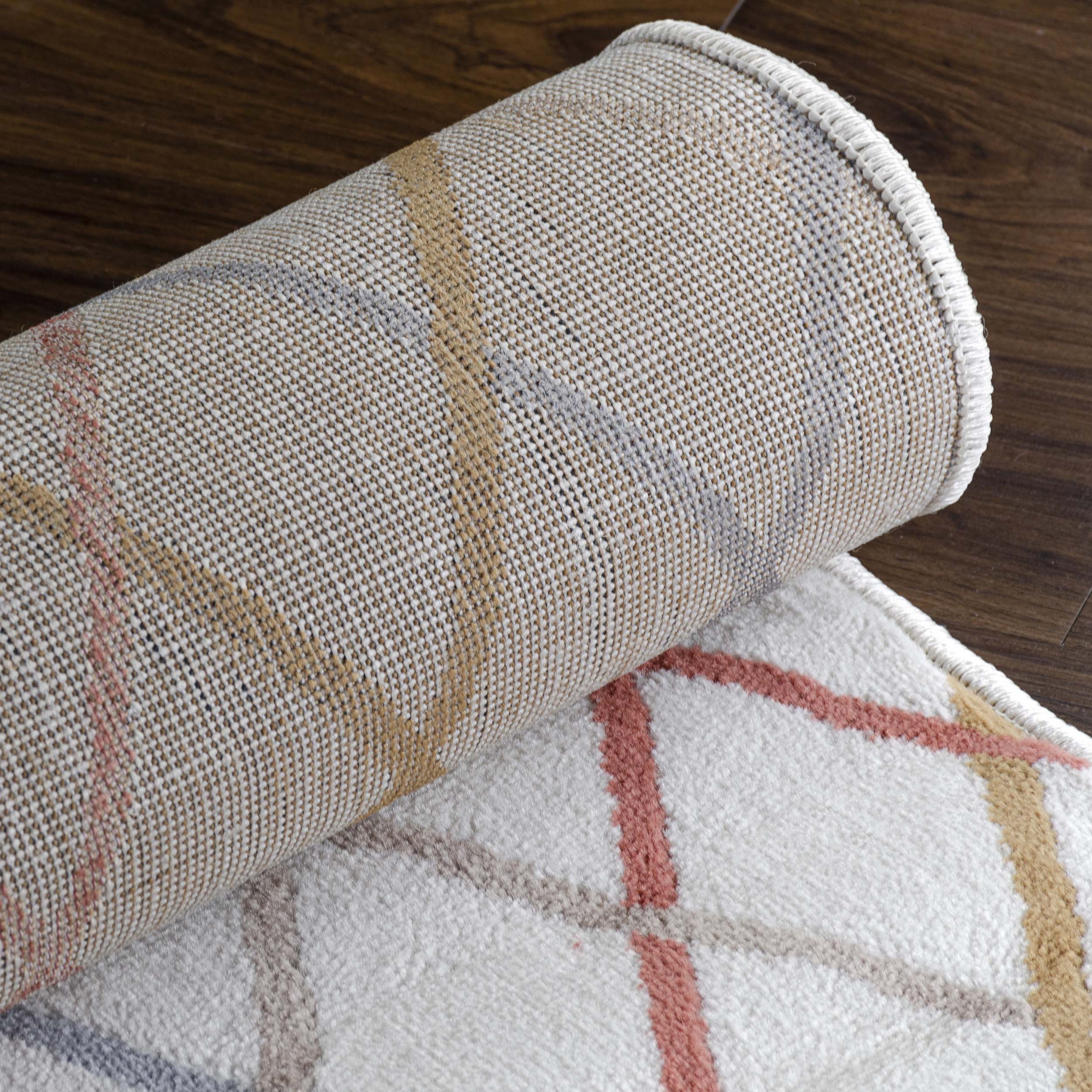Ellis Diamond Trellis Modern Indoor Area Rug - Soft Non-Slip Living Room Carpet for Bedroom, Nursery & Home Decor - Perfect for Cozy Spaces & High Traffic Areas