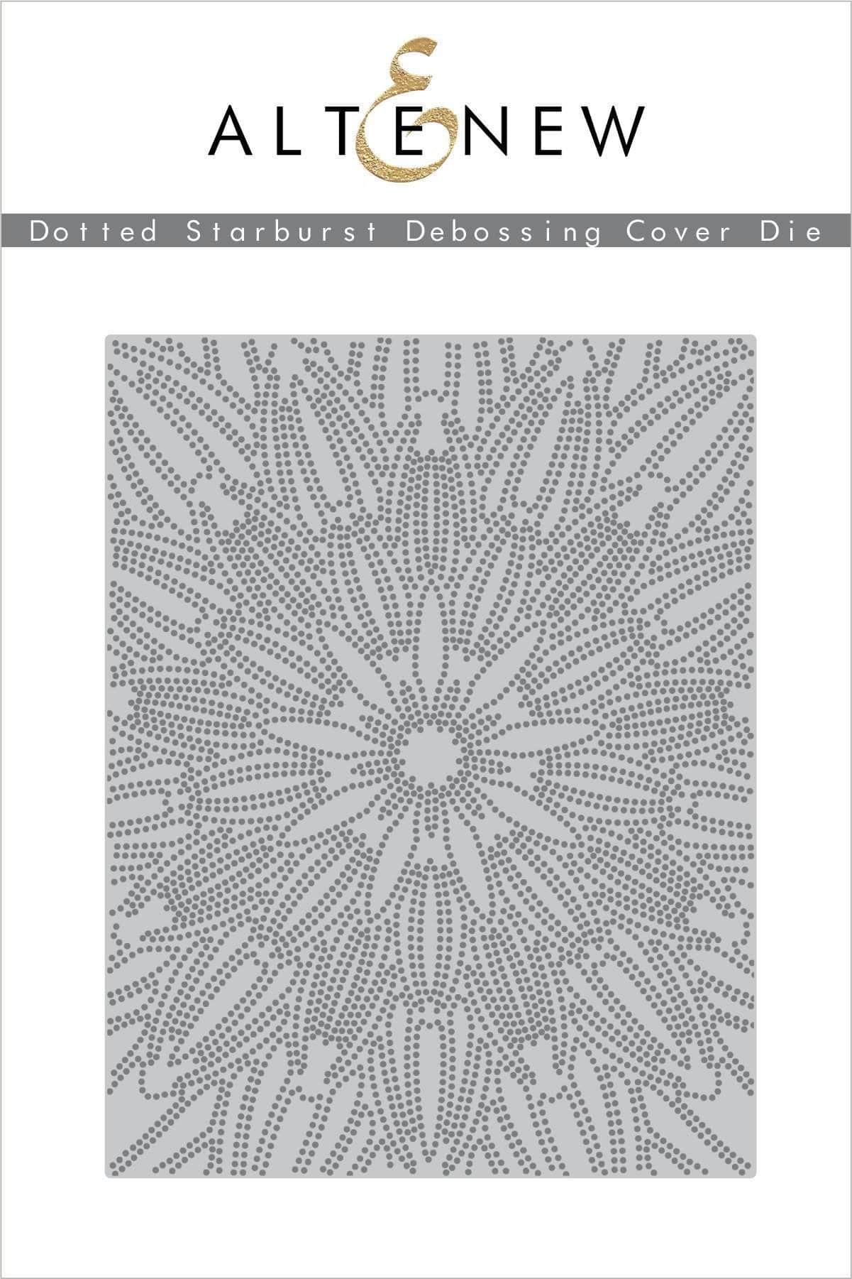 Dotted Starburst Debossing Cover Die - Premium Scrapbooking Embellishment for DIY Cards, Invitations & Craft Projects