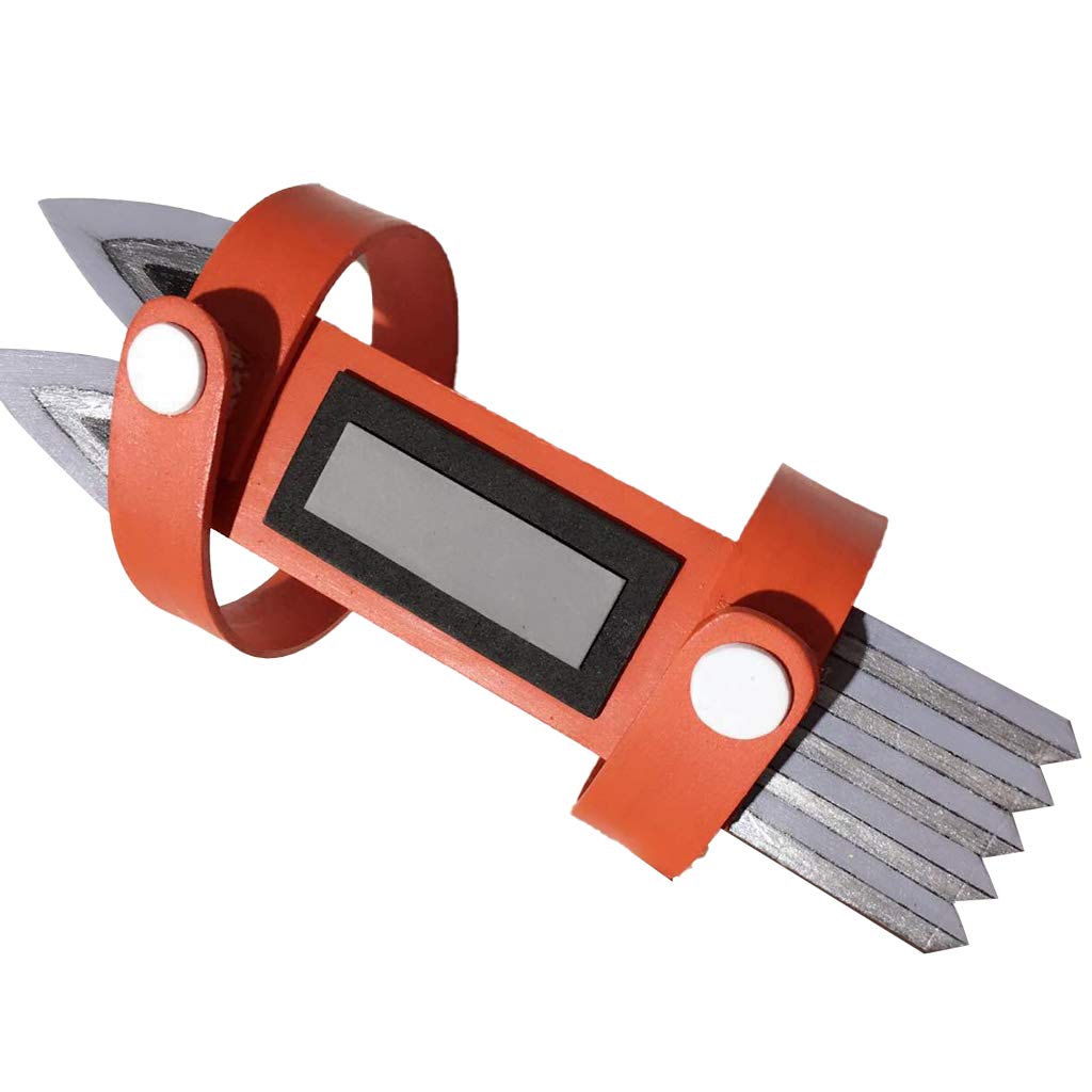 ZIXUN Shaman King Cosplay Props - Yoh Asakura Orange Headphones Earrings & Game Timer for Adults | Anime Convention Accessories & Gaming Cosplay Gear