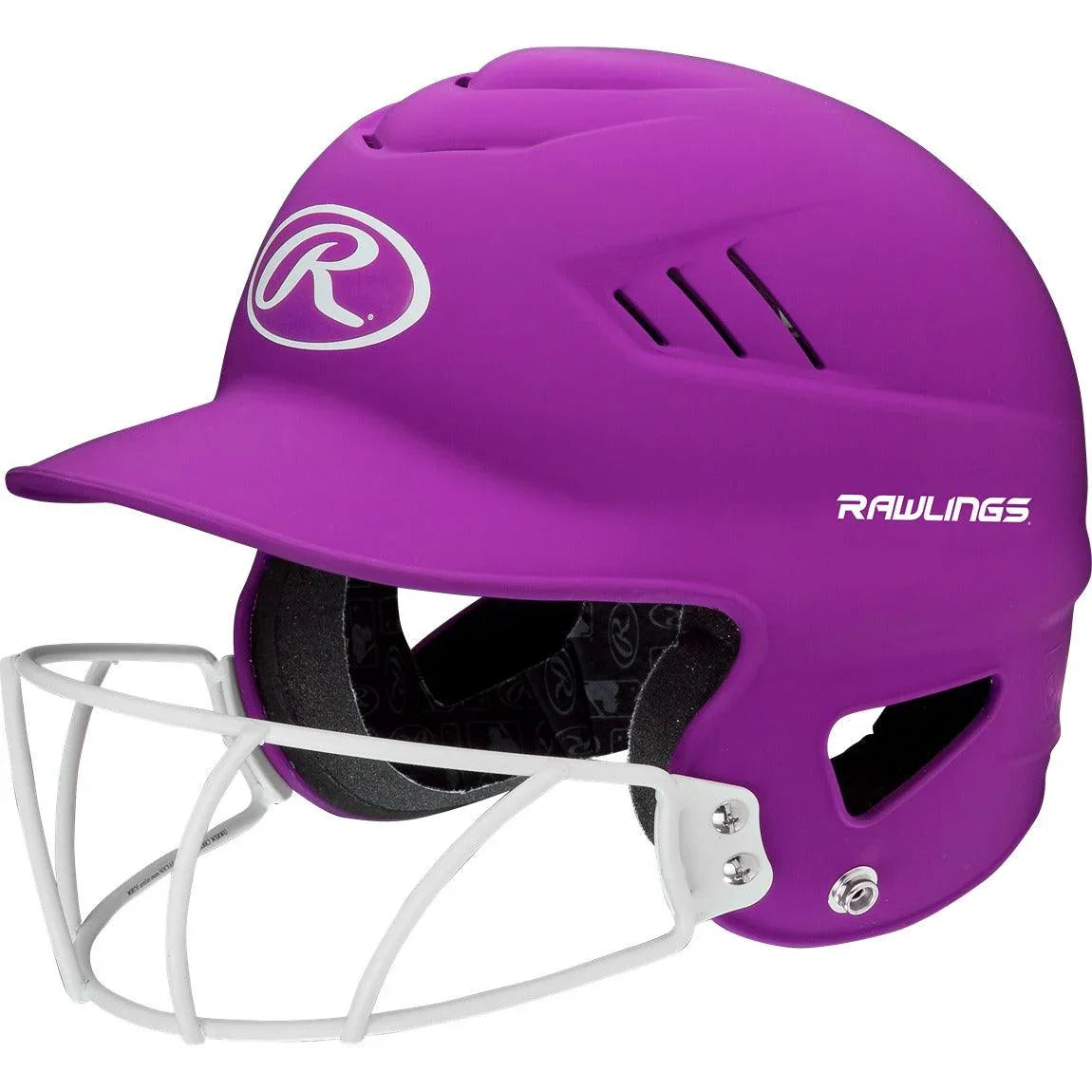 Coolflo Highlighter Softball Helmet with Cage - Youth & Adult Protective Headgear for Baseball, Fastpitch - Lightweight & Comfortable for Games & Practice