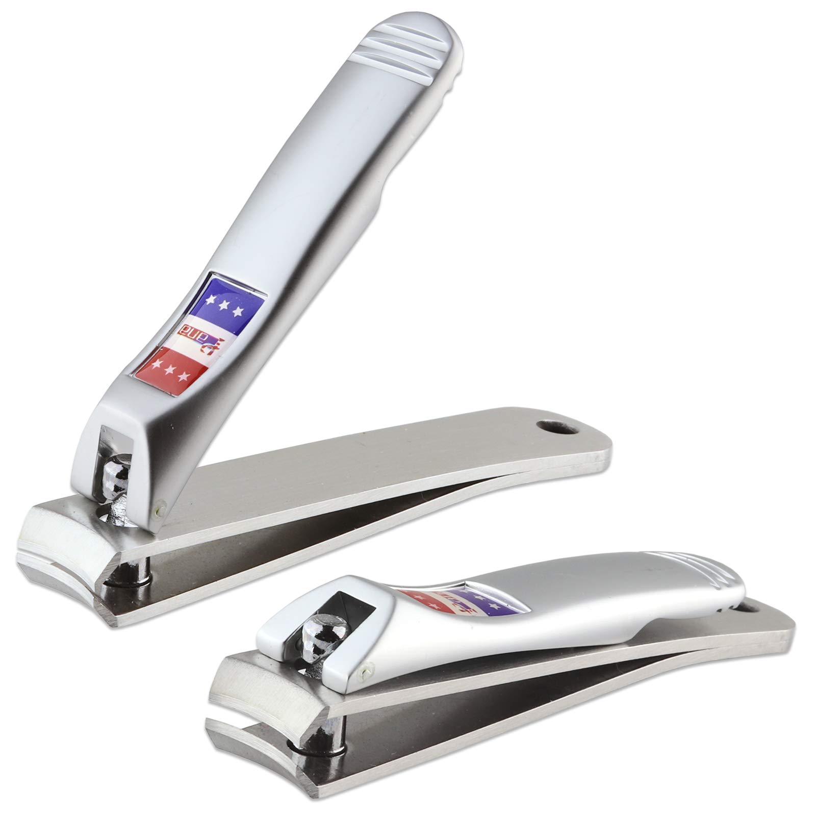 Premium Stainless Steel Toe Nail Clippers - Sharp & Easy Grip for Thick Toenails - Luxury Pedicure Tool (2-Pack) - Perfect for Home, Travel & Professional Salon Use