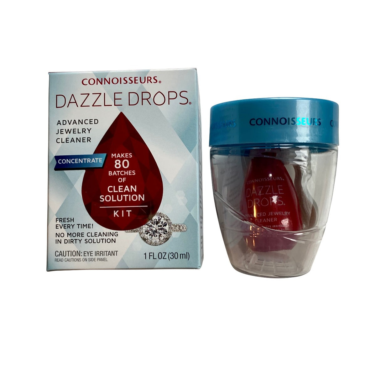 Connoisseurs Dazzle Drops Advanced Jewelry Cleaner - Professional Solution for Rings, Necklaces & Watches | Perfect for Home Cleaning & Jewelry Maintenance