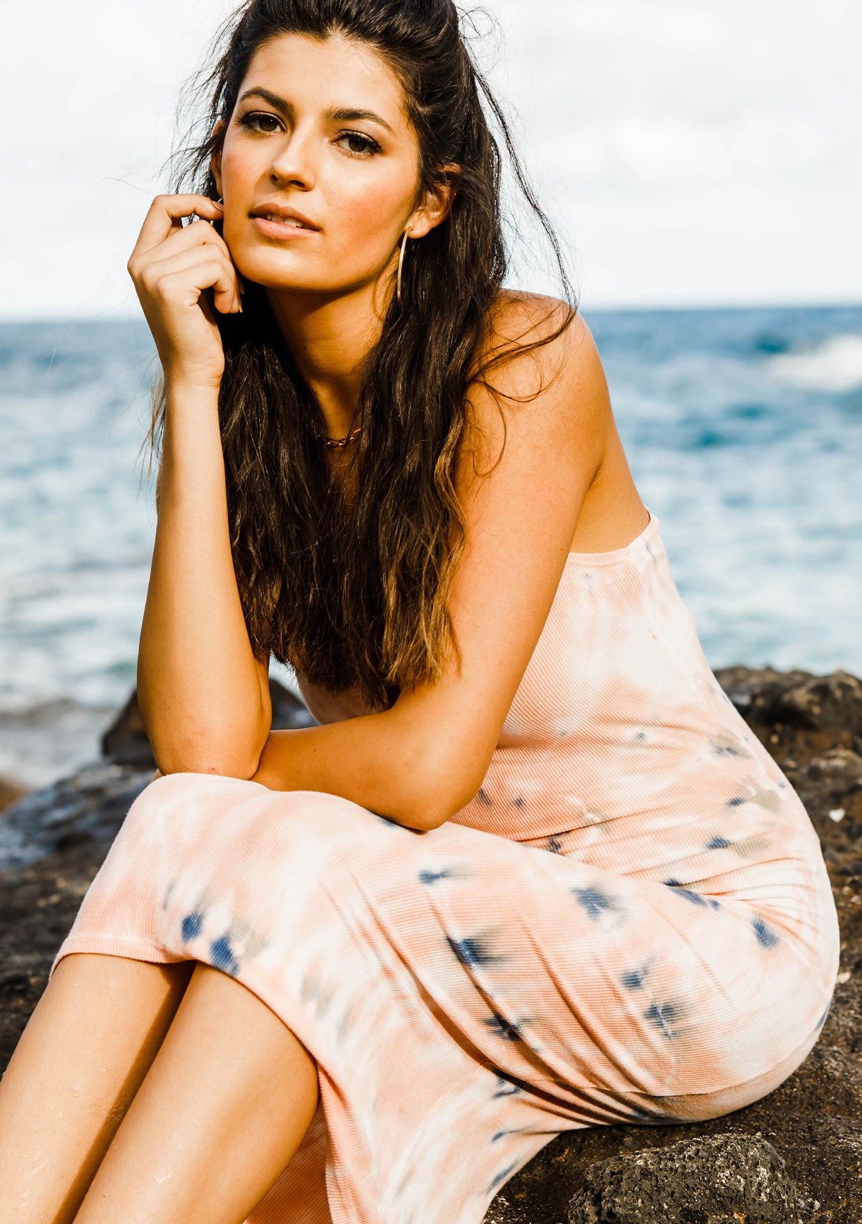 Stylish Cotton Candy Tie Dye Ribbed Tank Dress for Women - Perfect for Summer Outfits, Beach Vacations & Music Festivals