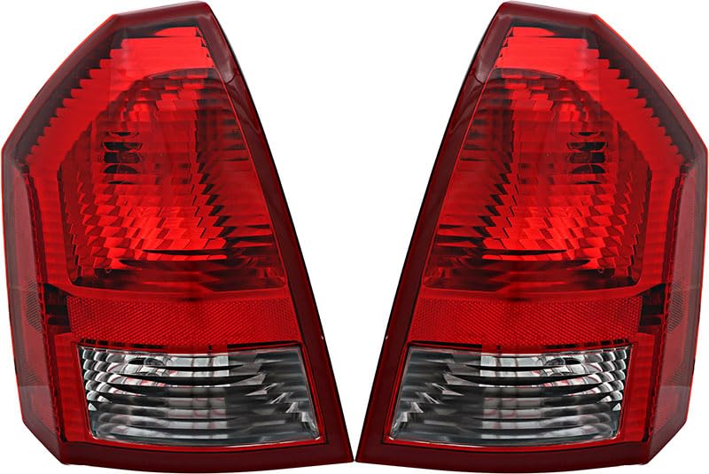 Chrysler 300 Tail Lights Lamps Set - Left & Right Pair for 2005 2006 2007 Models - Perfect for Night Driving & Enhanced Vehicle Safety