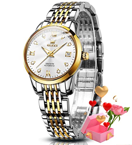 6673:Two tone band&White dial
