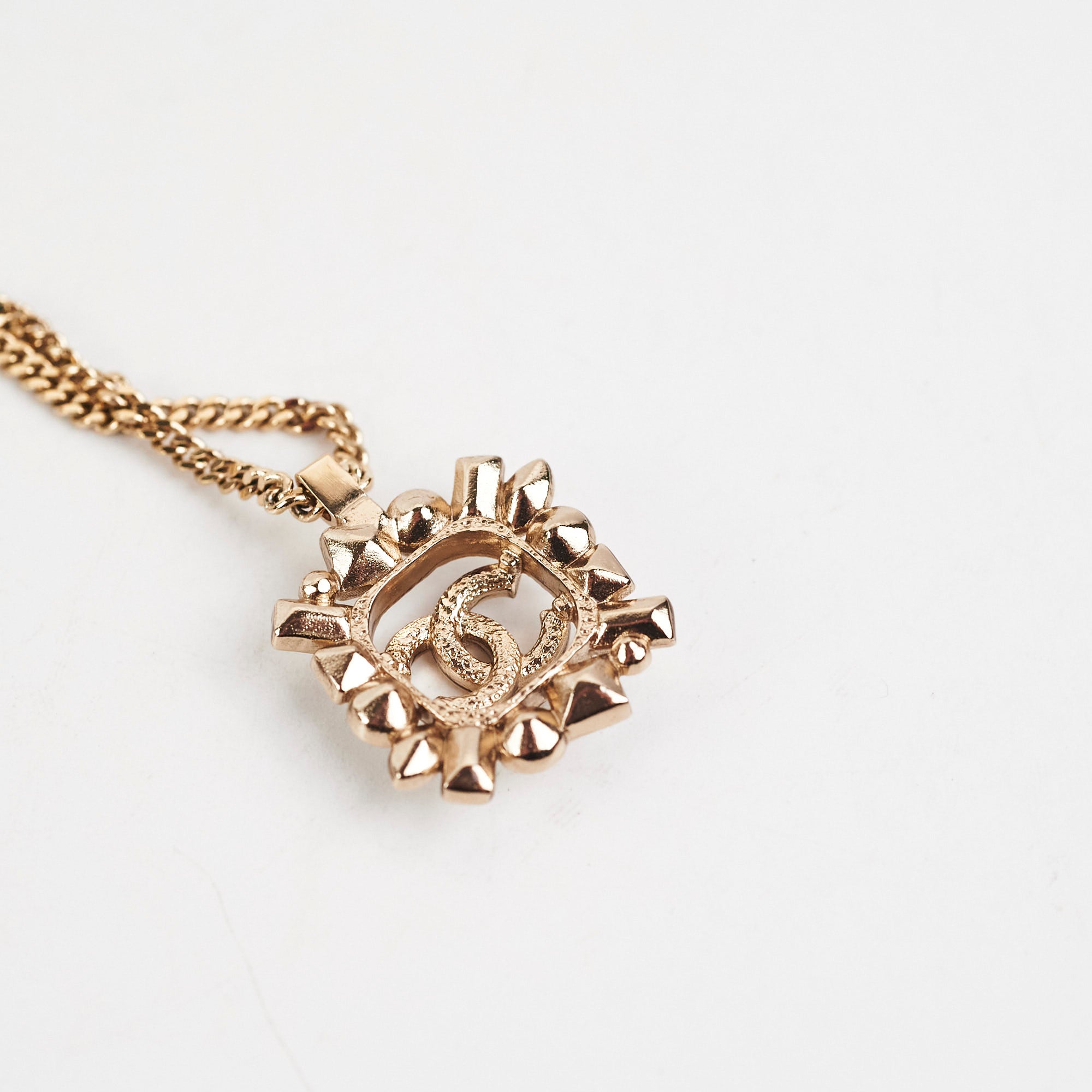 Chanel CC Diamond Necklace for Women - Luxury Gold Plated Pendant with Crystals - Elegant Gift for Birthday, Anniversary & Valentine's Day | Perfect for Parties, Weddings & Special Occasions