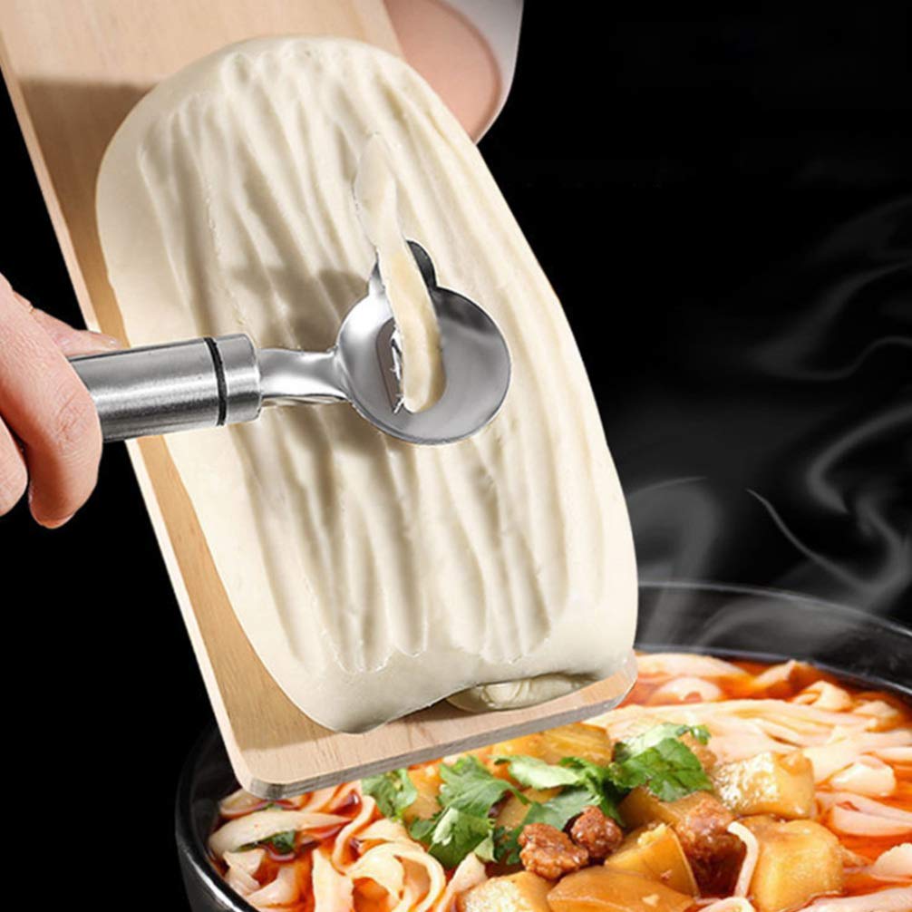 1pc Stainless Steel Noodle Dough Cutter Scraper - Professional Kitchen Dough Chopper & Slashing Tool - Essential Baking & Pasta Making Supplies for Home Chefs | Perfect for Making Fresh Pasta, Pizza Dough & Pastries