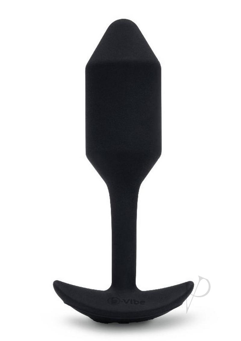 B Vibe Vibrating Snug Plug 2 - Rechargeable Silicone Anal Plug for Men & Women - Black - Perfect for Couples Play & Solo Pleasure