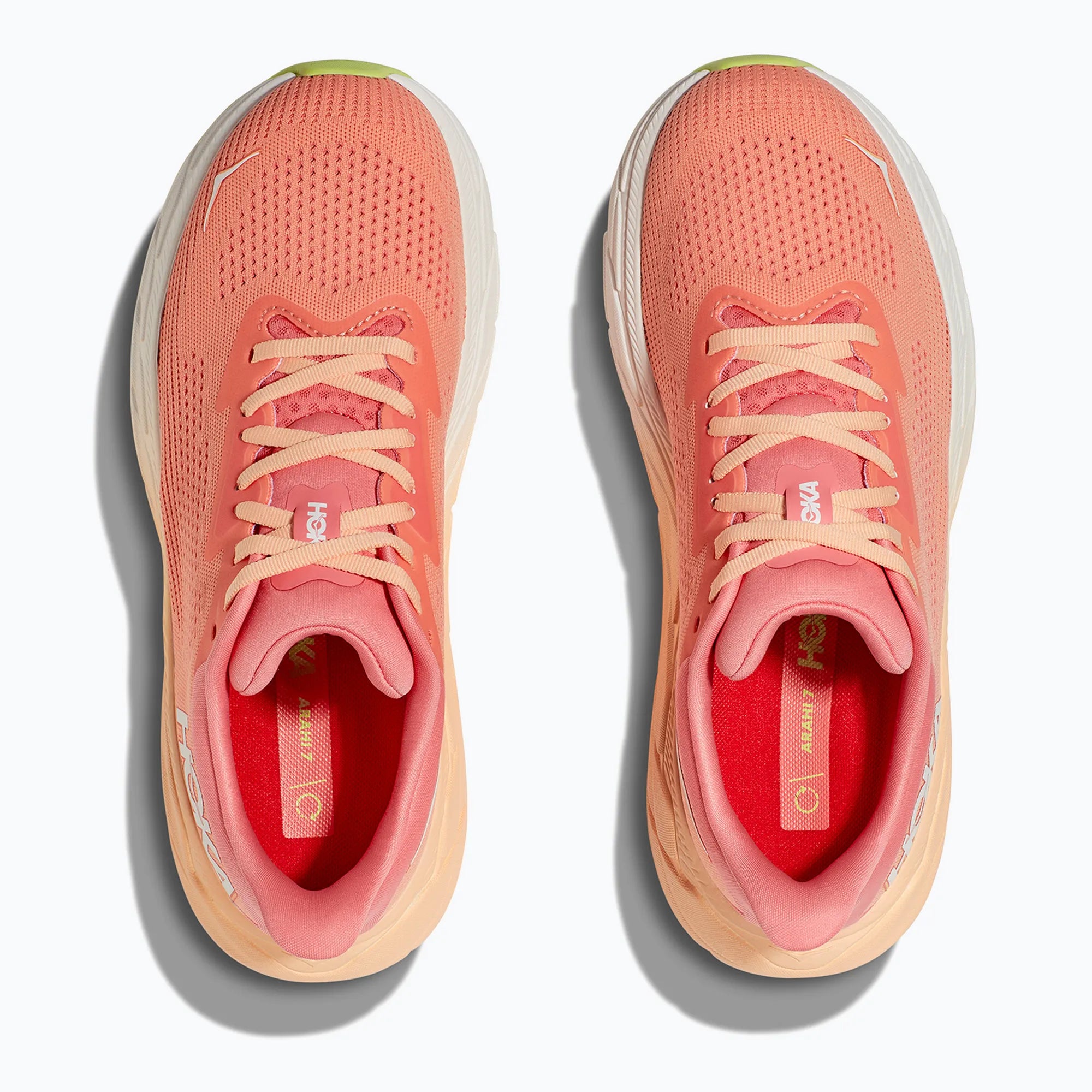 HOKA Women's Arahi 7 Wide Running Shoes - Lightweight Stability Sneakers for Women in Papaya/Coral | Perfect for Road Running, Jogging & Gym Workouts