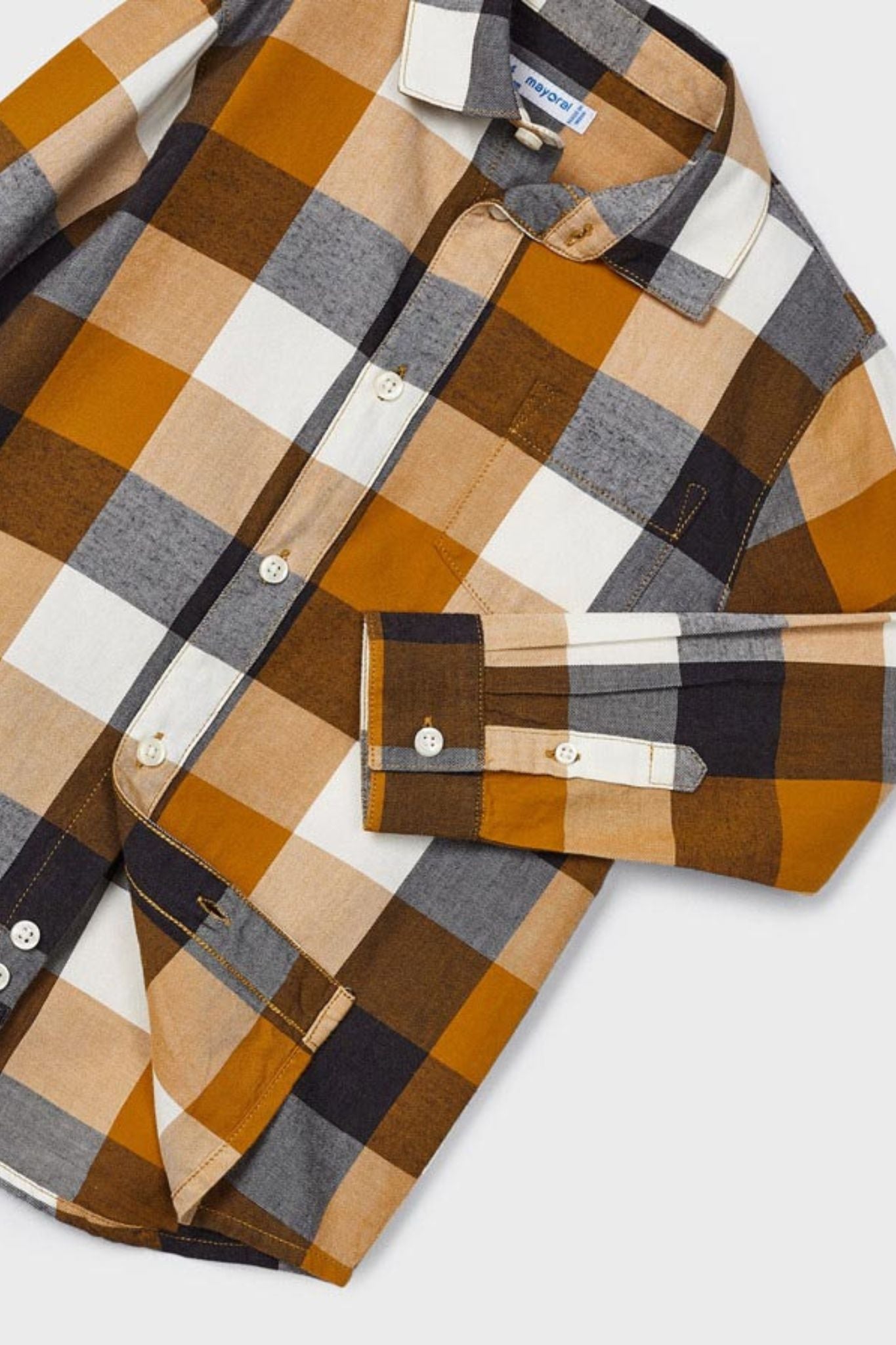 Stylish Checkered Flannel Long Sleeve Shirt for Boys - Soft & Comfortable Plaid Shirt for School, Outdoor Activities & Casual Wear