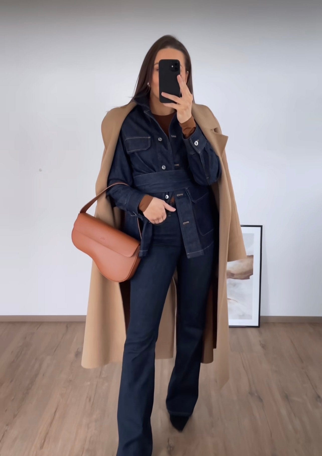 Clover MIRUM® Vegan Leather Saddle Bag for Women | Eco-Friendly Crossbody Purse | Walnut Brown | Perfect for Work, Travel & Everyday Use
