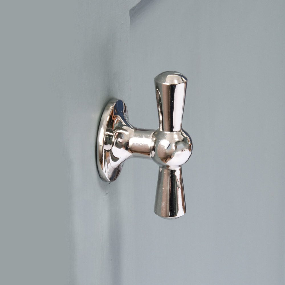 Polished Nickel Crossed Cabinet Knob - Elegant Hardware for Kitchen & Bathroom Cabinets - Perfect for Modern Home Decor & DIY Furniture Upgrades