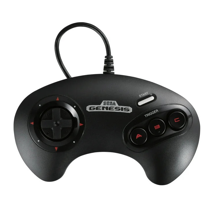 Original Sega Genesis Mini Controller - Authentic Retro Gamepad for Classic Gaming - Perfect for Sega Genesis Mini, Nostalgic Gaming & Collectors