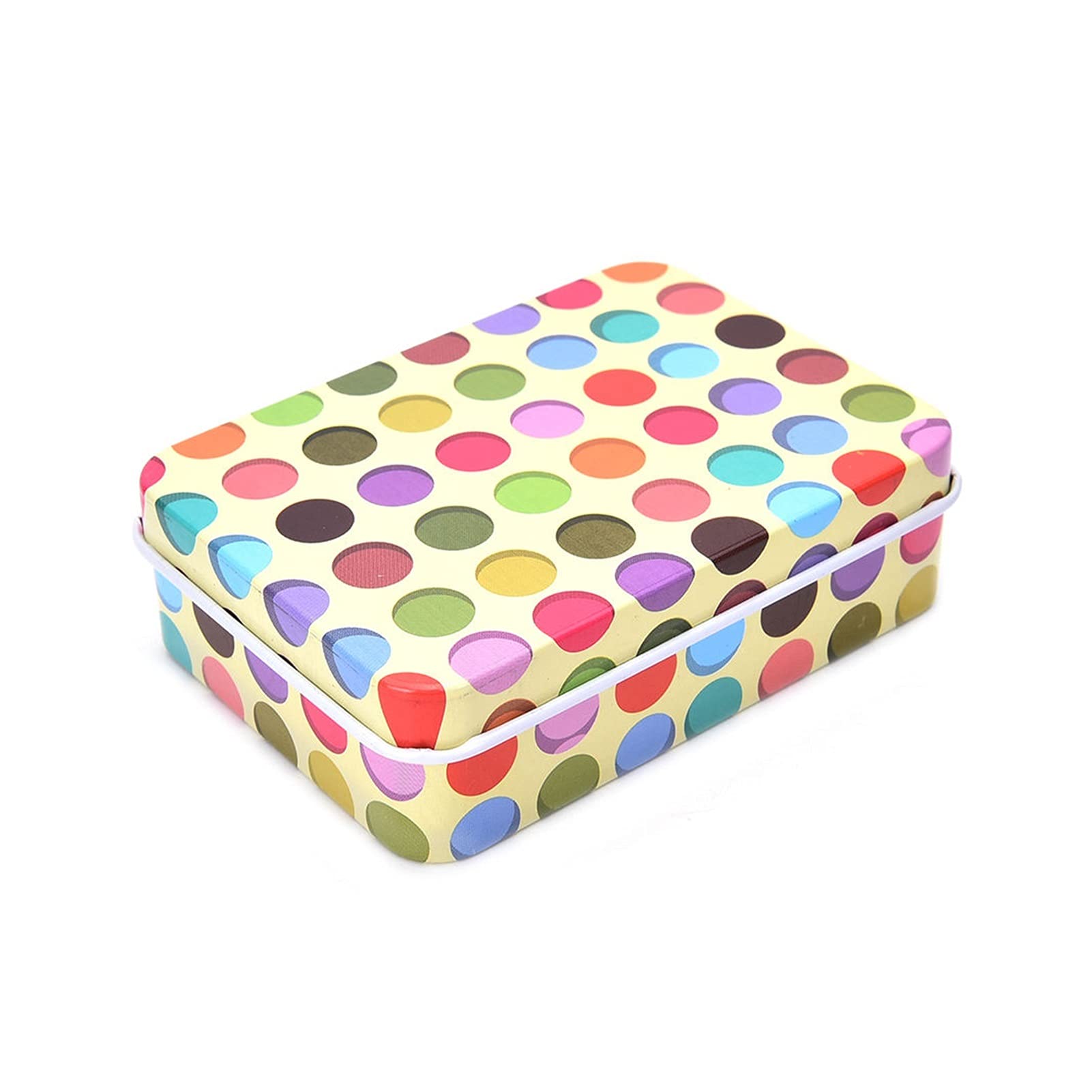 Vintage Mini Jewelry Storage Box with Lovely Print - Small Tin Coin Bag Organizer for Jewelry, Cosmetics, Stationery & Desk Accessories | Perfect Gift for Girls & Women | Home & Office Decor (Color: 8)