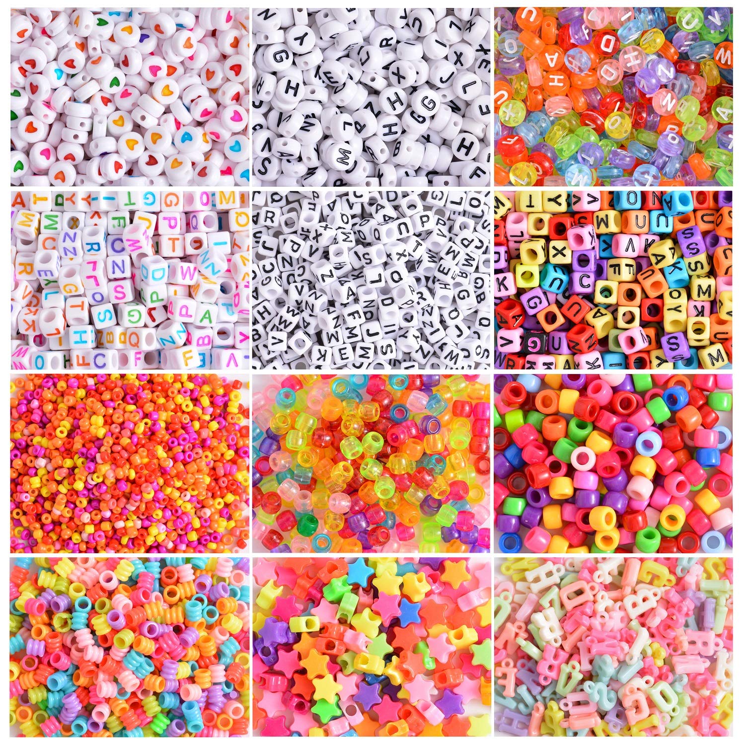 Peirich Jewelry Making Bead Kit - 44 Color Embroidery Floss with Storage Box, 4900+ Beads for DIY Friendship Bracelets & Jewelry - Perfect Christmas Birthday Gift (Orange) | Great for Crafting, Gifts, and Party Activities