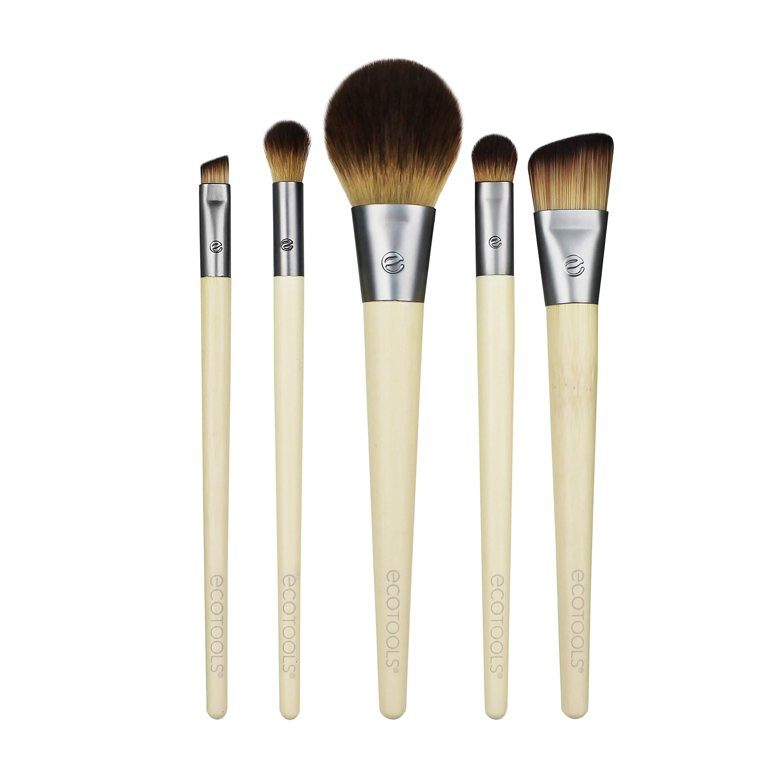 EcoTools Fresh Face Everyday Beauty Kit - 50g | Vegan Makeup Brush Set for Daily Skincare & Makeup Application | Perfect for Travel & On-the-Go Beauty Routine