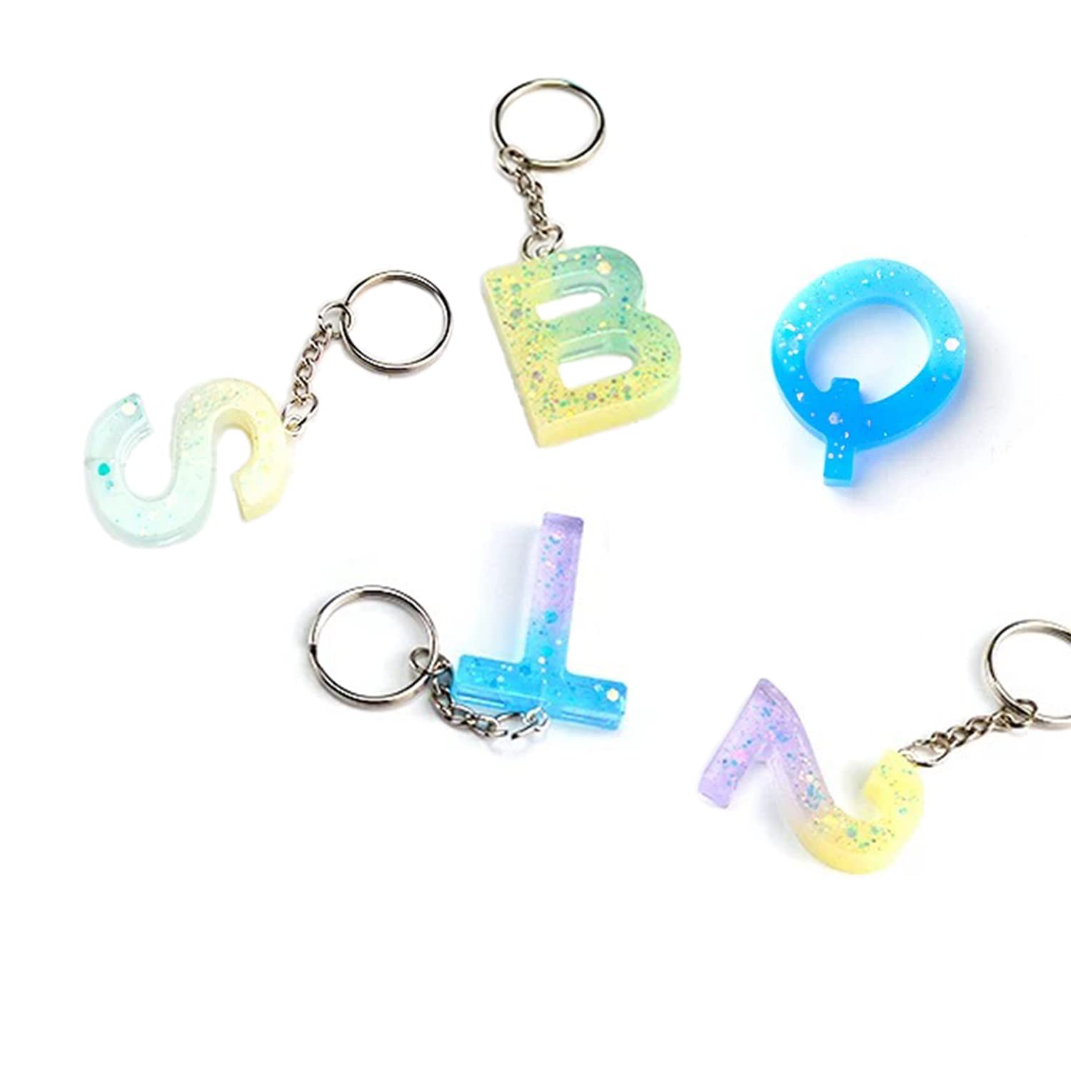 Backward Alphabet & Number Resin Molds - DIY Silicone Keychain Making Kit for Jewelry, Crafts & Gifts - Perfect for Resin Art, DIY Keychains & Personalized Accessories