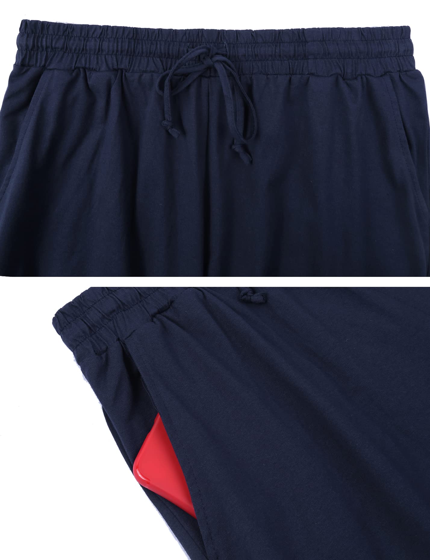 Men's Cotton Pajama Set - Soft V-Neck Sleepwear with Pockets for Lounge & Relaxation | Perfect for Home, Travel & Gift Giving
